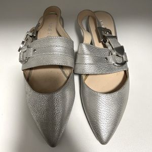NINE WEST Slingback Flat Shoes. Size 6.